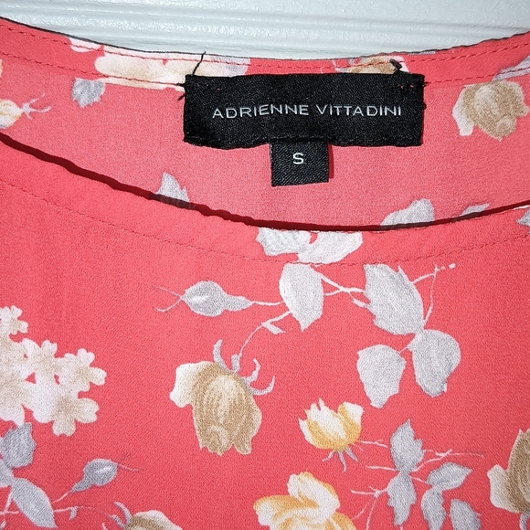 Adrienne Vittadini blouse sz small floral design - Picture 4 of 6